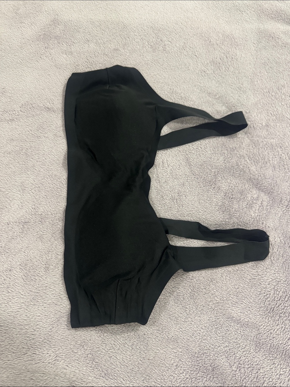 Black Women's Seamless Swim Top - Classic Support